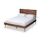 Baxton Studio Artemis Mid-Century Walnut Brown Finished Wood Full Size Platform Bed 156-9407-9425 - alternate 9